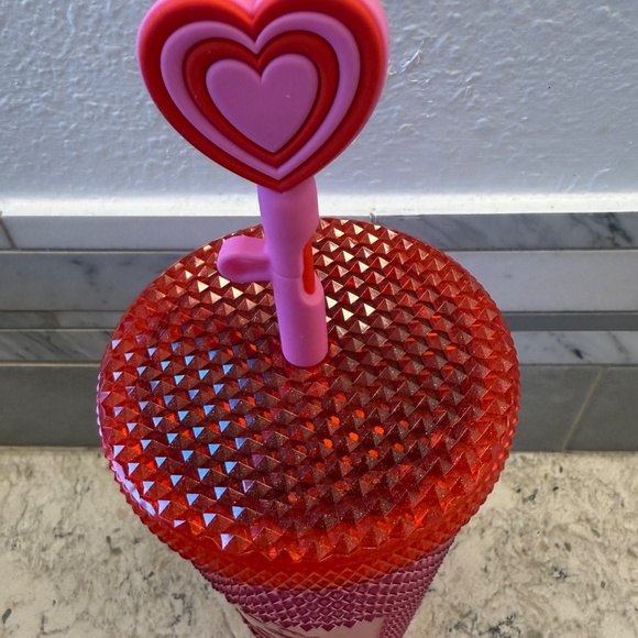 Disney Parks Starbucks Mickey Mouse Valentines Day Heart Pink‎ Tumbler - Picture 3 of 8